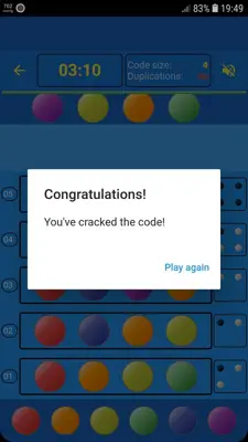 Master mind android App screenshot 1