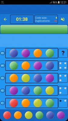 Master mind android App screenshot 2